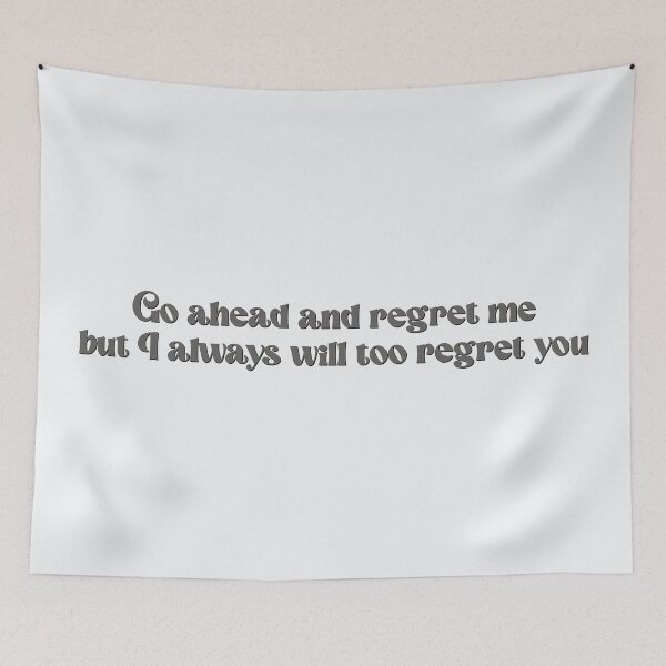 Item preview, Regret me Daisy Jones & The Six lyrics designed and sold by percqbeths.