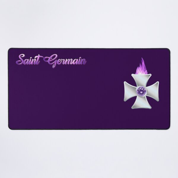 The Sacred Saint Germain's Maltese Cross Desk Mat