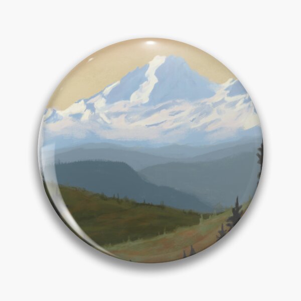 Item preview, Mount Baker with White Border designed and sold by CrowandFern.
