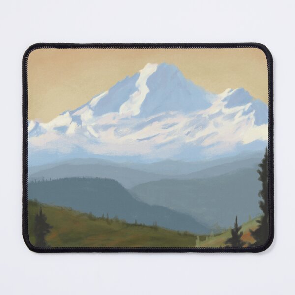 Item preview, Mount Baker with White Border designed and sold by CrowandFern.