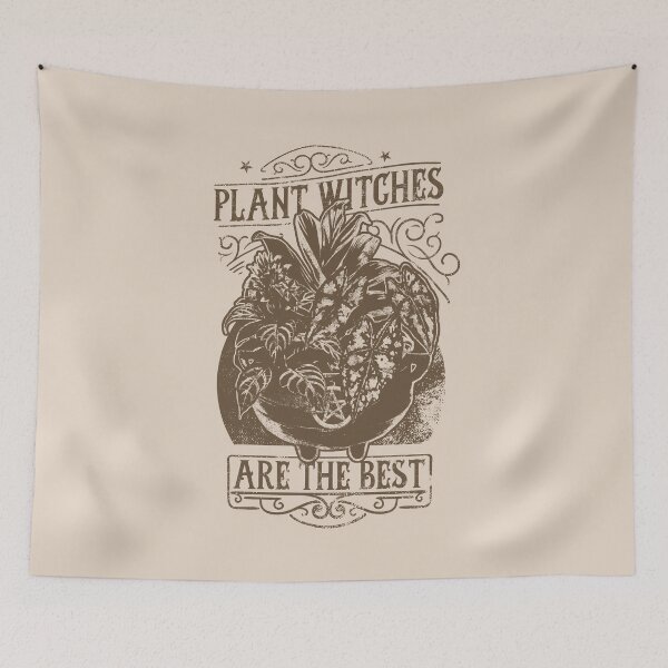 Item preview, Plant Witch | Brown Artwork | designed and sold by VintagePlantJoy.