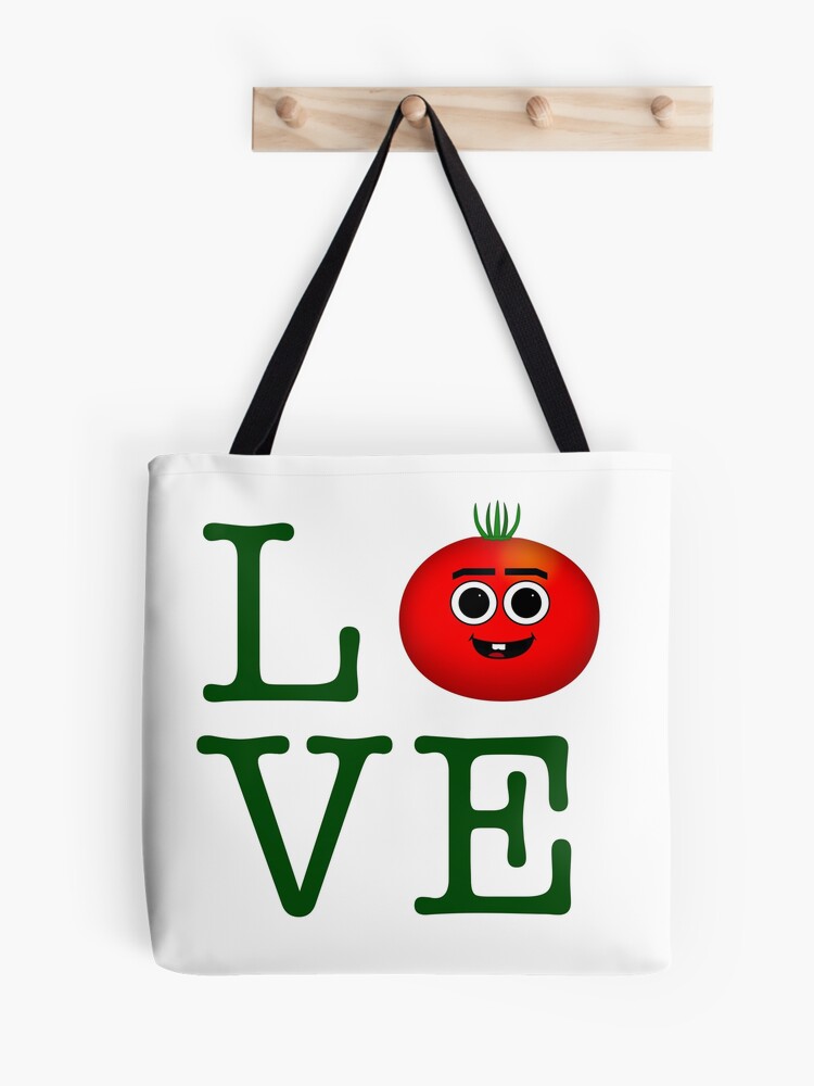 Thumbnail 1 of 2, Tote Bag, LOVE Tomato designed and sold by PlantPeepsshop.