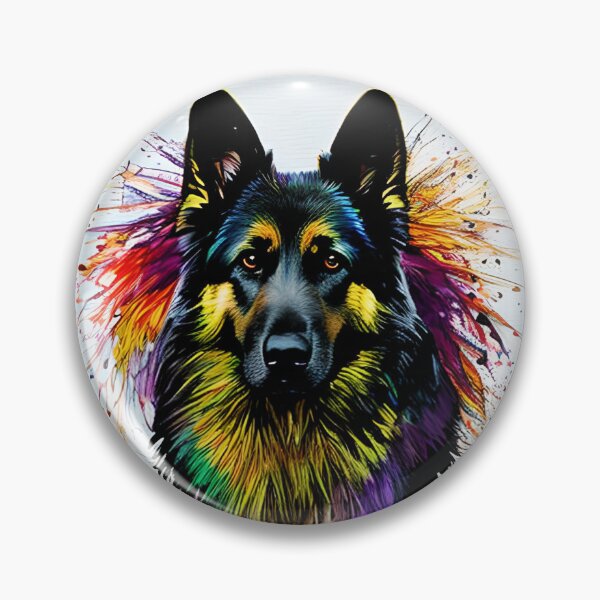 Item preview, German Shepherd painted style | Unique designs for German Shepherd dog lovers designed and sold by Lees Tees.