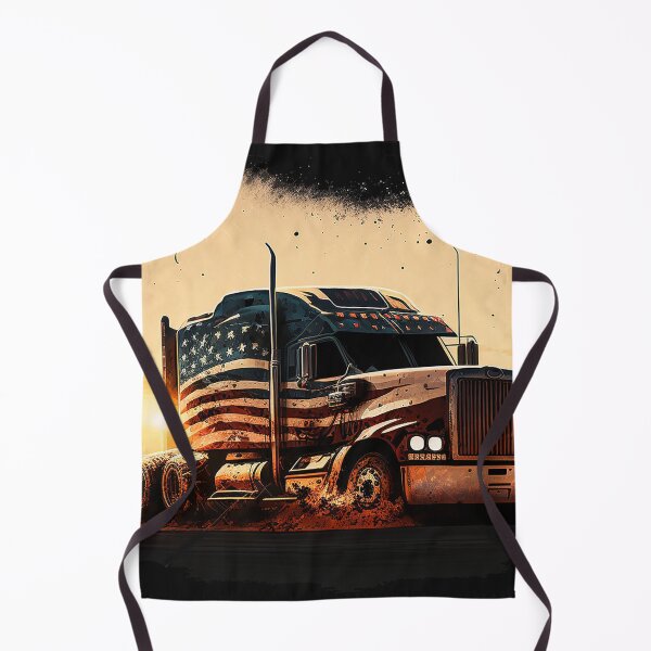 Item preview, American Super Truck Sunset designed and sold by MyFavorTee.