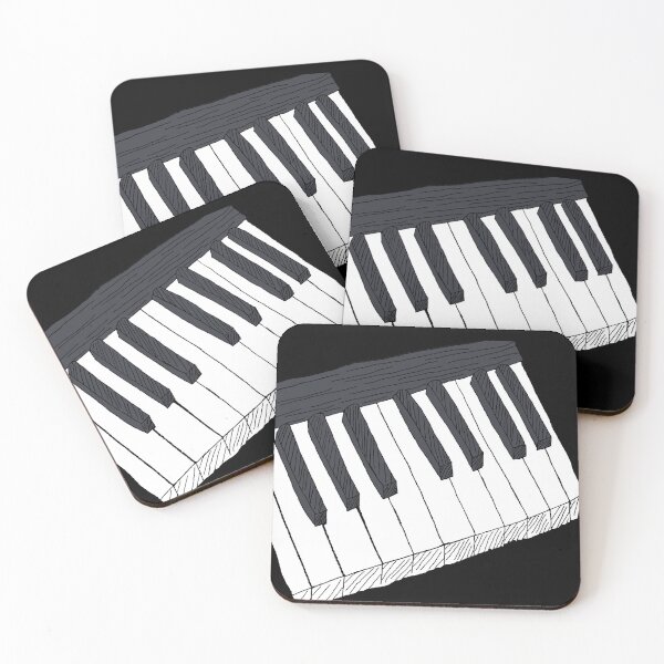 Item preview, Black and White Piano Keys designed and sold by HoneyvilleArt.
