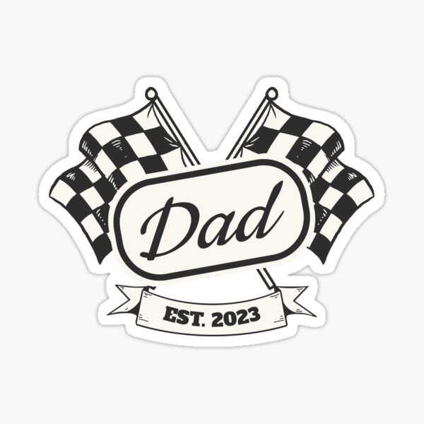 Dad Est 2023 New Father 2023 Sticker For Sale By Aredshirt Redbubble 8230