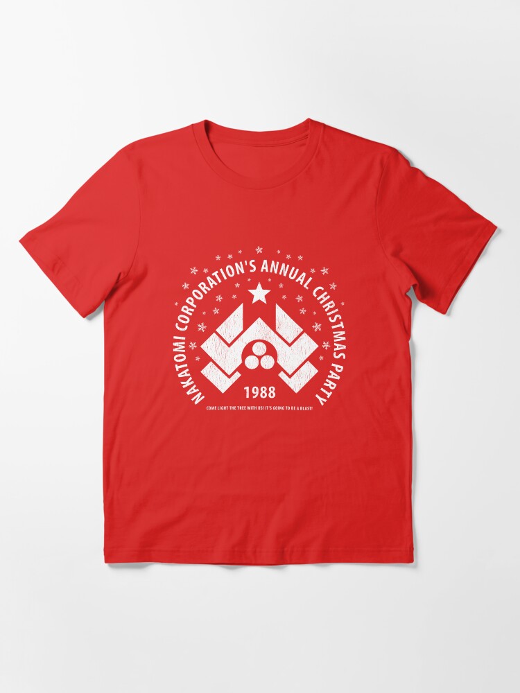 Alternate view of Nakatomi Corporation’s Annual Christmas Party 1988 (aged look) Essential T-Shirt