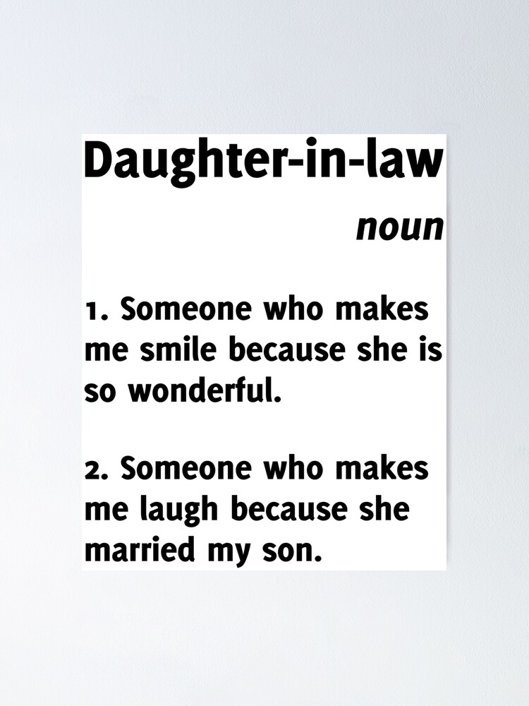 daughter-in-law-definition-funny-tee-poster-for-sale-by-artvia