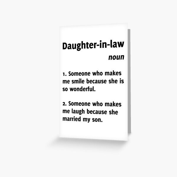 daughter-in-law-definition-funny-tee-greeting-card-for-sale-by-artvia