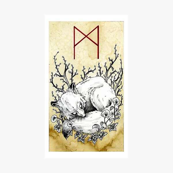 Elder Futhark 20. Mannaz Photographic Print