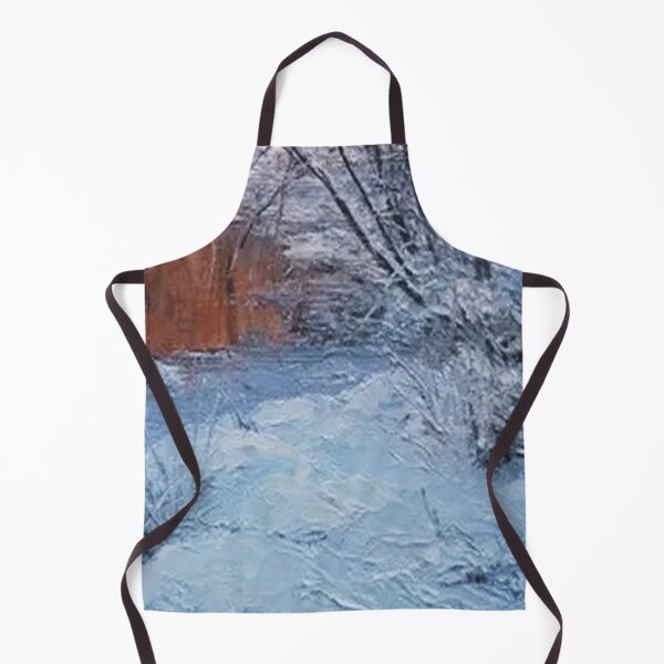 Item preview, id57-8 Cute Frozen Snowy Winter , cold but beautiful winter days, icy lake, snowy and apprentice grass forests, watercolor works, winter landscape, beautiful winter season, frozen lake designed and sold by bcbutika.