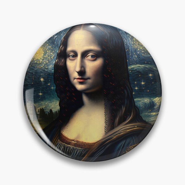 Item preview, Mona Lisa on a Starry Starry Night designed and sold by RetroManiaCo.