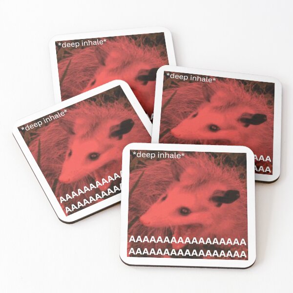 Item preview, Screaming Existential Possum Opossum Meme Funny Cute  designed and sold by BeansproutArtAK.