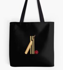 Cricket Wicket, Bat and Ball Tote Bag