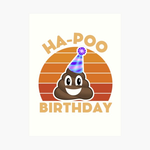 Poop Emoji Birthday Card Funny Potty Humour Birthday Card, 40% OFF