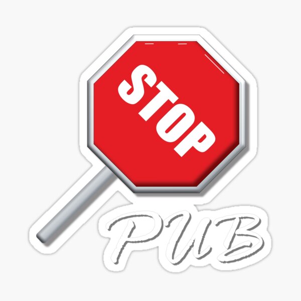 Sticker etiquette Stop Pub - ZoneStickers