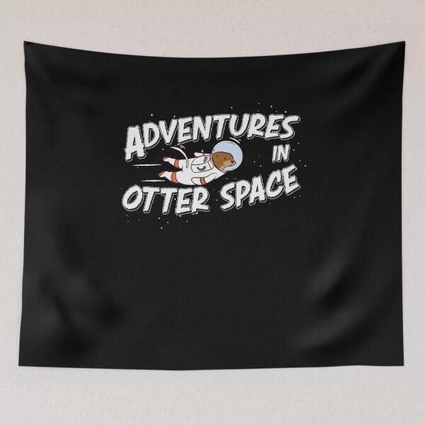 Item preview, Cool Adventures In Otter Space Otter Astronaut Sea Otter Fan designed and sold by StrongShirts.