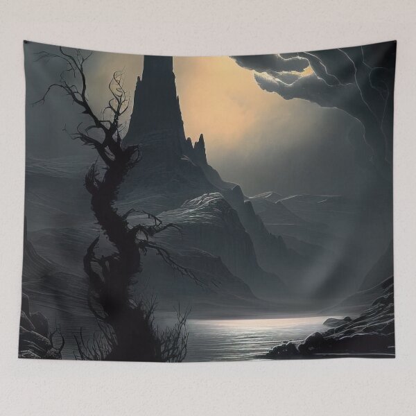 Item preview, Ominous light with clouds and landscape designed and sold by RK - Shop.