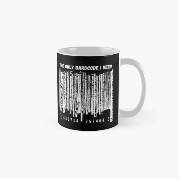 le seul code barre dont j'ai besoin - ecologie - noir mug classique