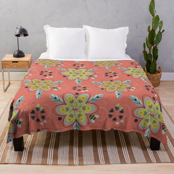 Item preview, Hum of Spring (Coral) designed and sold by ElephantShoe.