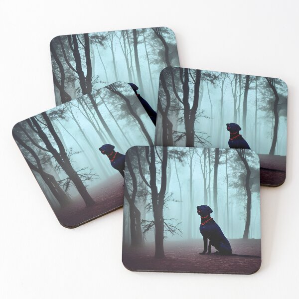 Item preview, A cool black labrador in forest. Black lab mamma. Black lab daddy designed and sold by Doggymadness.