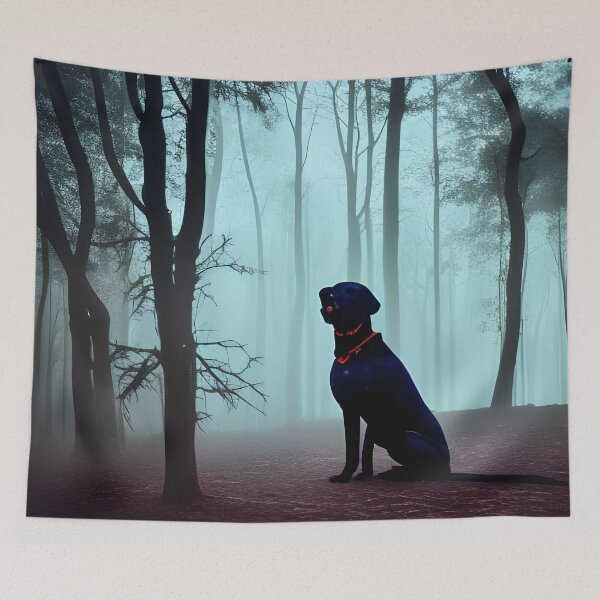 Item preview, A cool black labrador in forest. Black lab mamma. Black lab daddy designed and sold by Doggymadness.