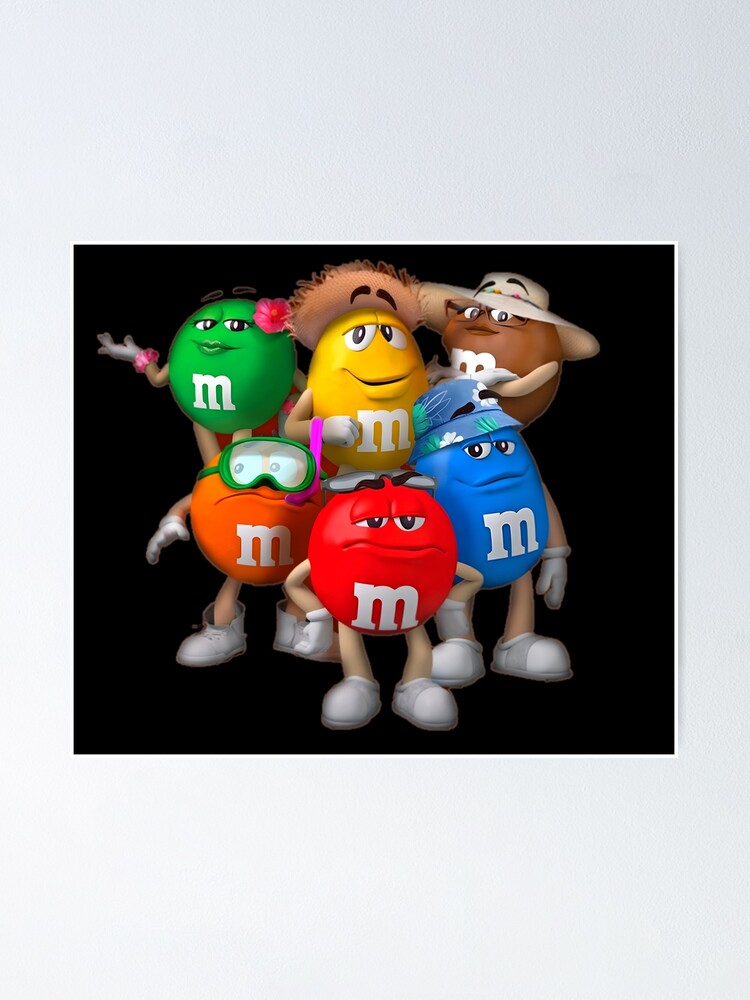 M and ms  Poster for Sale by Designarty