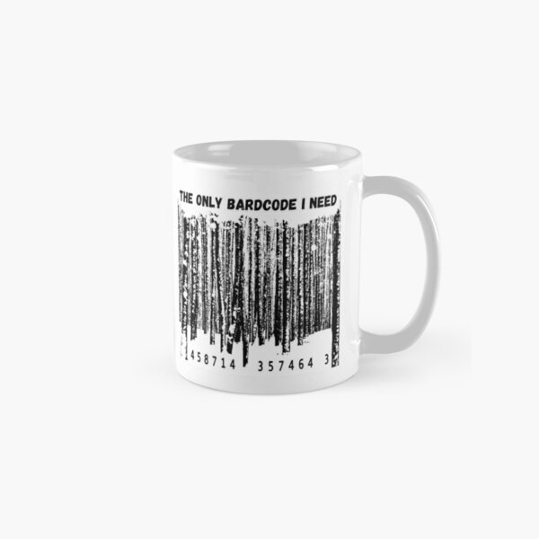 le seul code barre dont j'ai besoin - ecologie - blanc mug classique