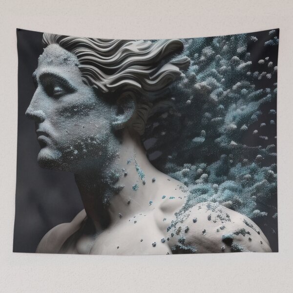 Item preview, Ancient muscular Greek statue falling apart designed and sold by RK - Shop.