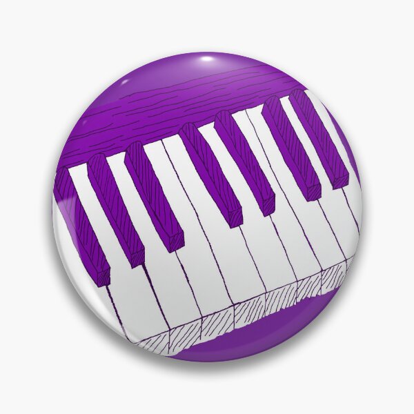 Aperçu de l'œuvre Touches de piano violettes créée et vendue par HoneyvilleArt.