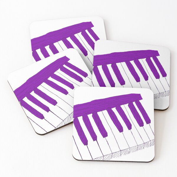 Item preview, Purple Piano Keys designed and sold by HoneyvilleArt.