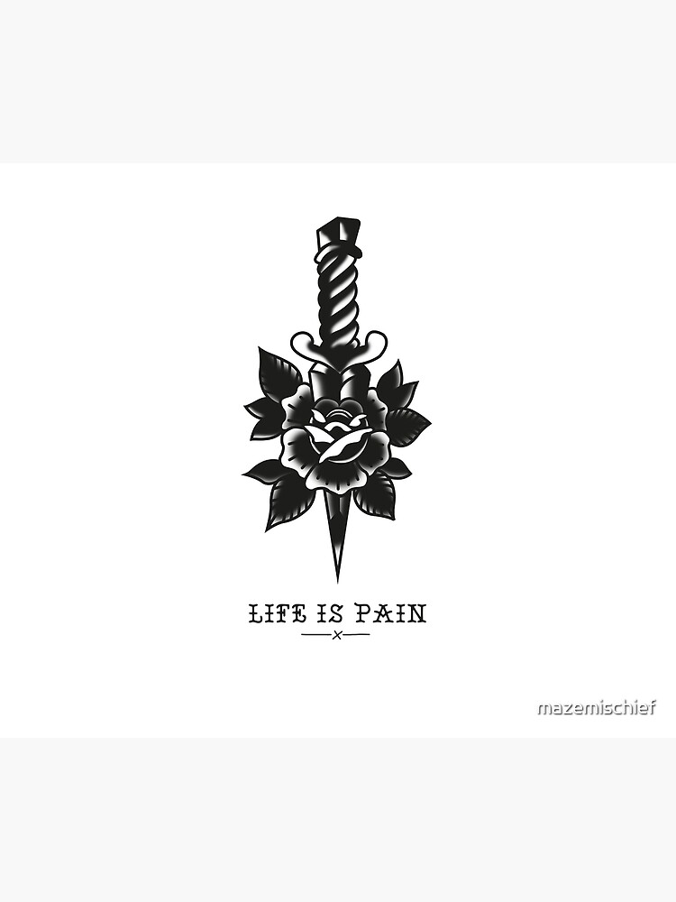 Life Is Pain  Gun Tattoos  Last Sparrow Tattoo