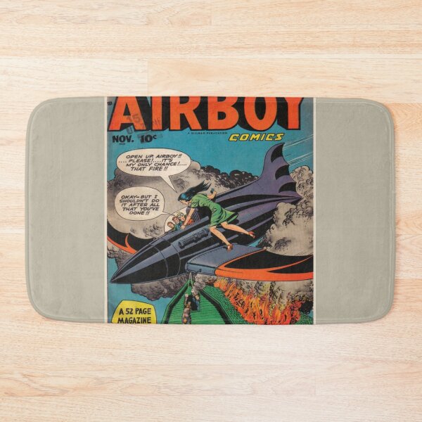 Item preview, AIRBOY Vintage Comics (Lady on wing of plane) designed and sold by ForecastVSN.
