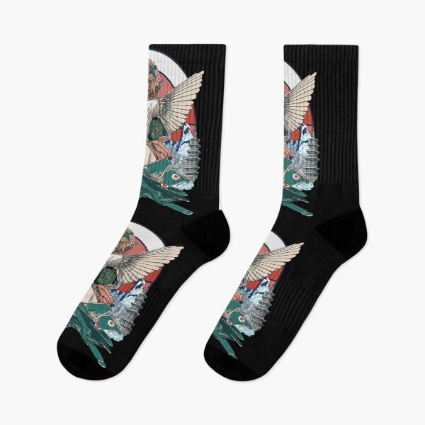 Artikelvorschau, Japanische kämpfende Frau mit Armeeflugzeug Anime Ukiyo-e-Stil entworfen und verkauft von Urosek.