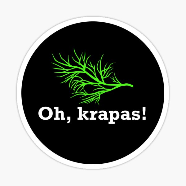 Aperçu de l'œuvre Oh, krapas! Autocollant créée et vendue par ADHD.