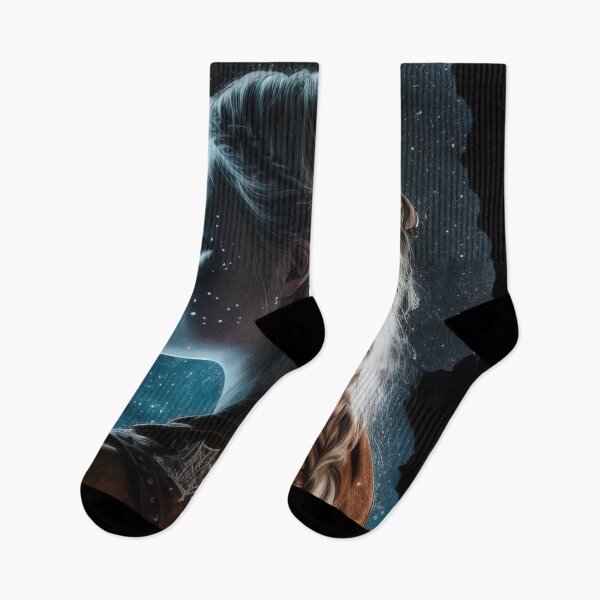 Item preview, Viking girl looking at the night sky designed and sold by RK - Shop.