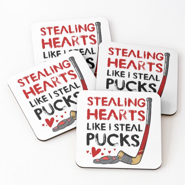 Item preview, Stealing Hearts Like I Steal Pucks Ice Hockey designed and sold by iliasjeff.