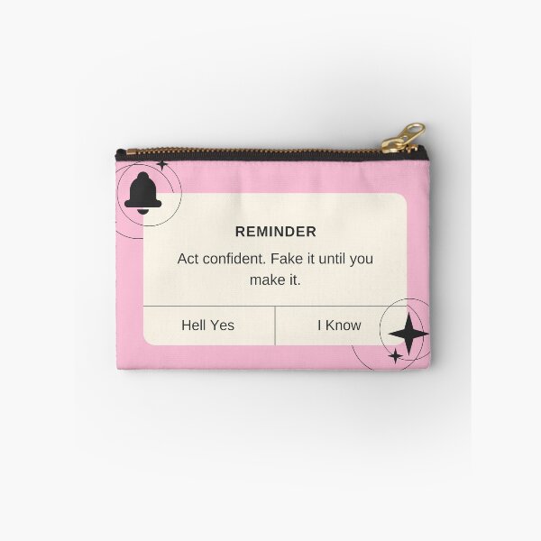 Item preview, Confidence is Key - Fake it Until You Make It Print designed and sold by Femme Pastel Collective.