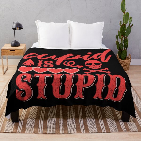 Item preview, Cupid is stupid - Anti-Valentine's designed and sold by EvergreenWhimsy.