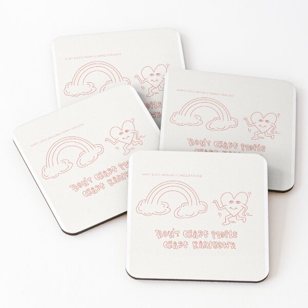 Item preview, Heart running towards rainbow - don't chase people chase rainbows designed and sold by kait-designs.