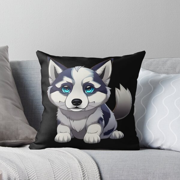 Item preview, Cute husky, cartoon drawing, Ai Generated Art  designed and sold by ACC .