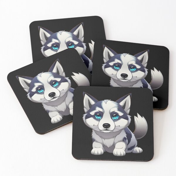 Item preview, Cute husky, cartoon drawing, Ai Generated Art  designed and sold by ACC .