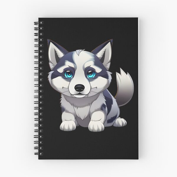 Item preview, Cute husky, cartoon drawing, Ai Generated Art  designed and sold by ACC .