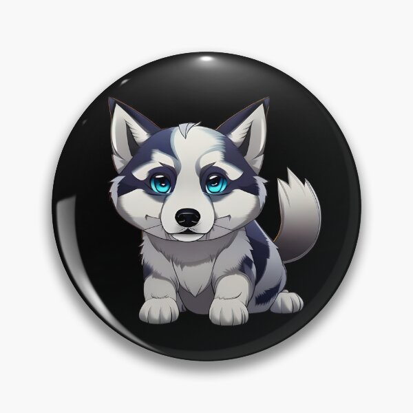 Item preview, Cute husky, cartoon drawing, Ai Generated Art  designed and sold by ACC .