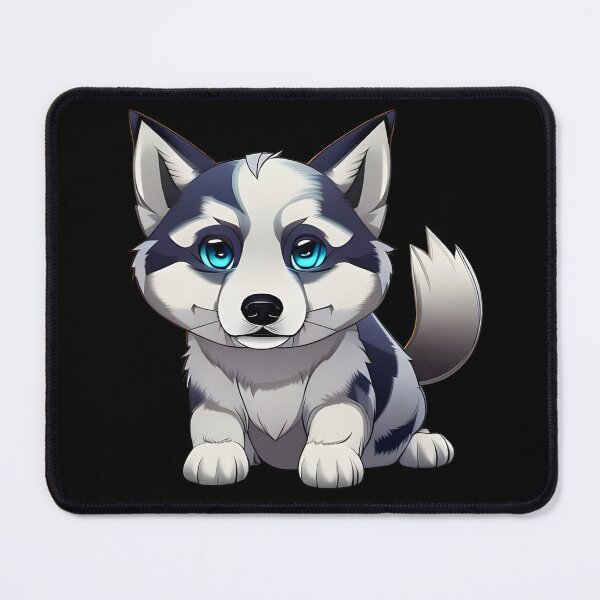Item preview, Cute husky, cartoon drawing, Ai Generated Art designed and sold by ACC .