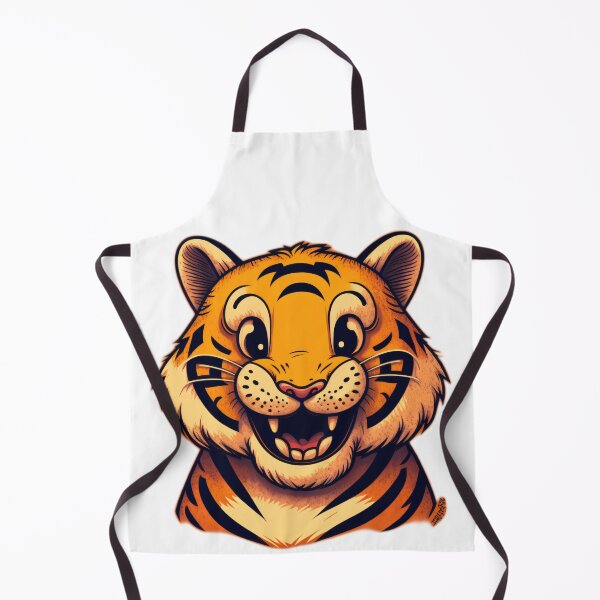 Item preview, Cute Happy Tiger designed and sold by Left-Hand-Tree.