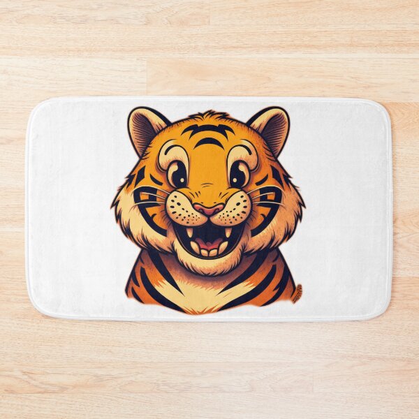Item preview, Cute Happy Tiger designed and sold by Left-Hand-Tree.