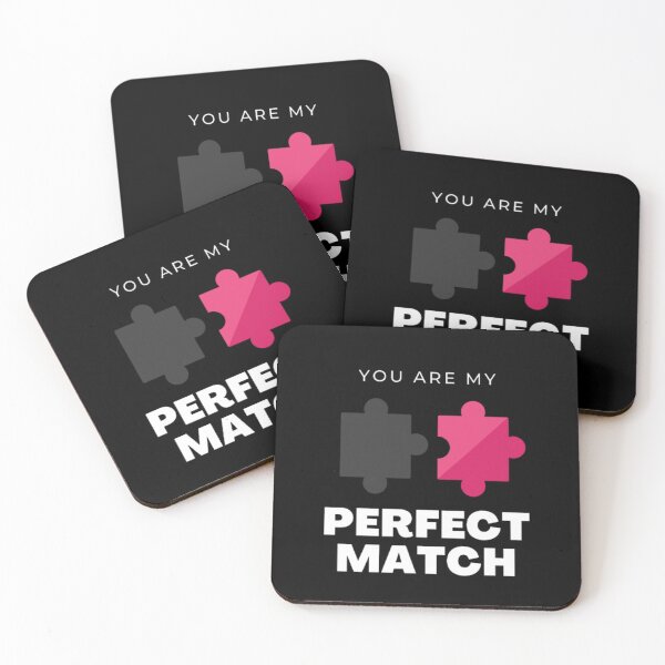 Item preview, Puzzle Pieces You Are My Perfect Match | Dark Background designed and sold by embaarc.