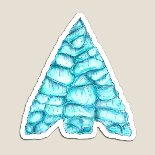 Item preview, Blue Watercolor Arrowhead designed and sold by Trowel-Tales.