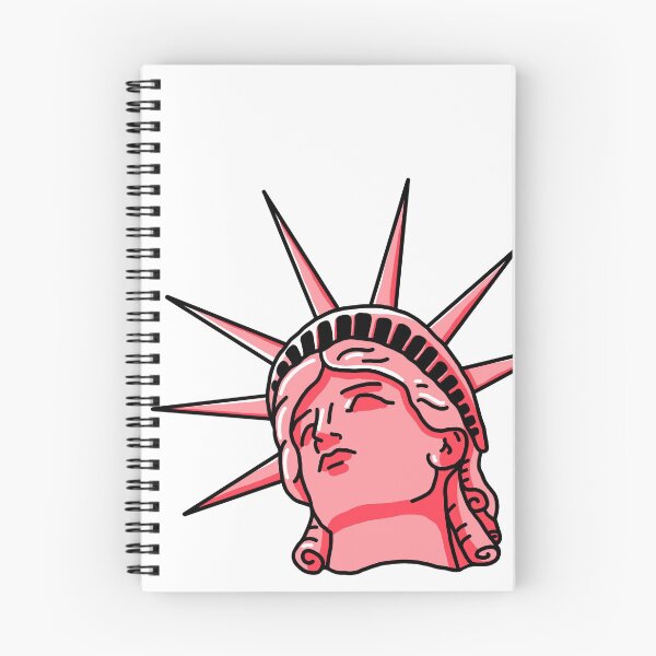 Item preview, Statue of Liberty Red Cartoon Sticker designed and sold by PurpleMt.